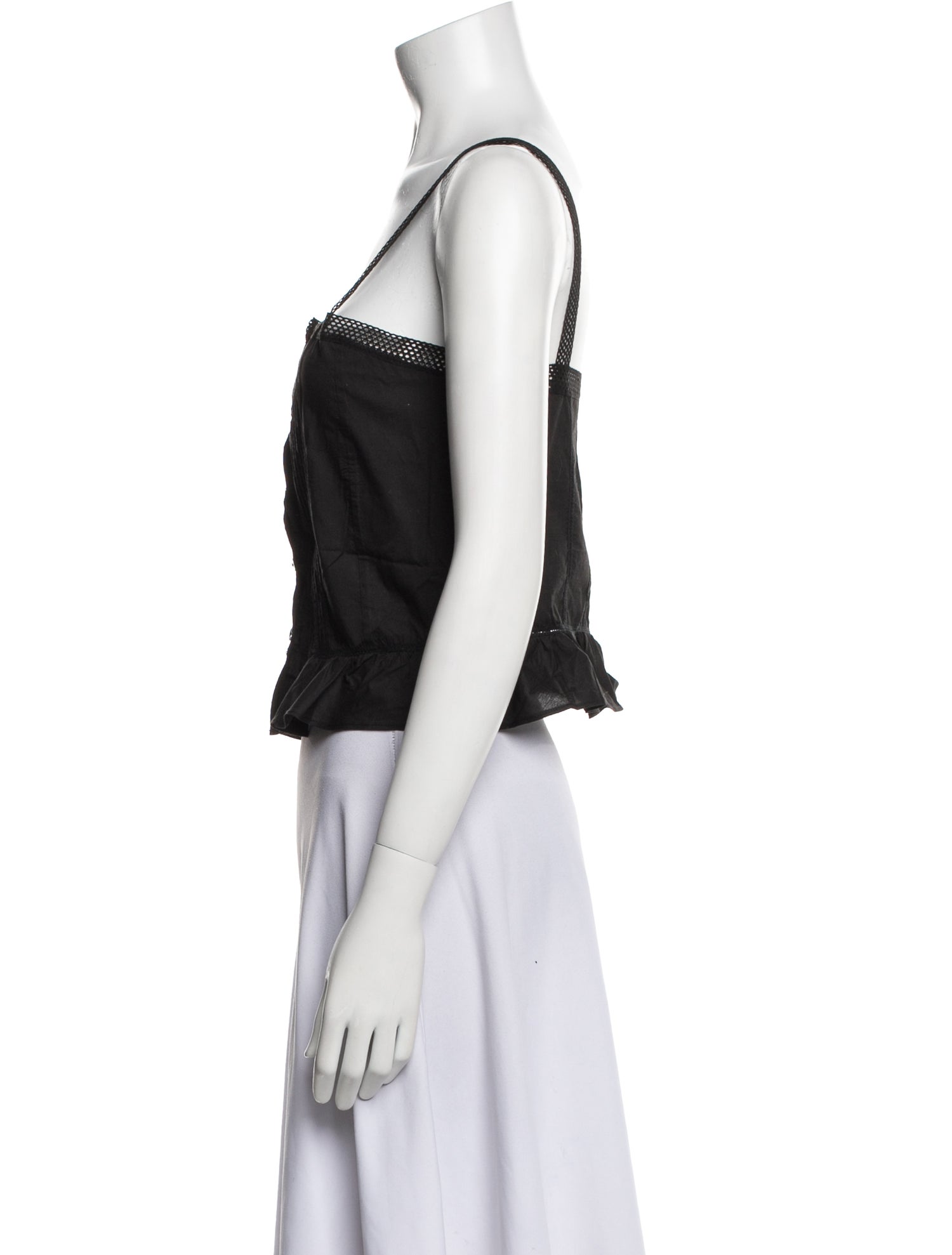 Alex Mill Square Neckline Sleeveless Crop Top