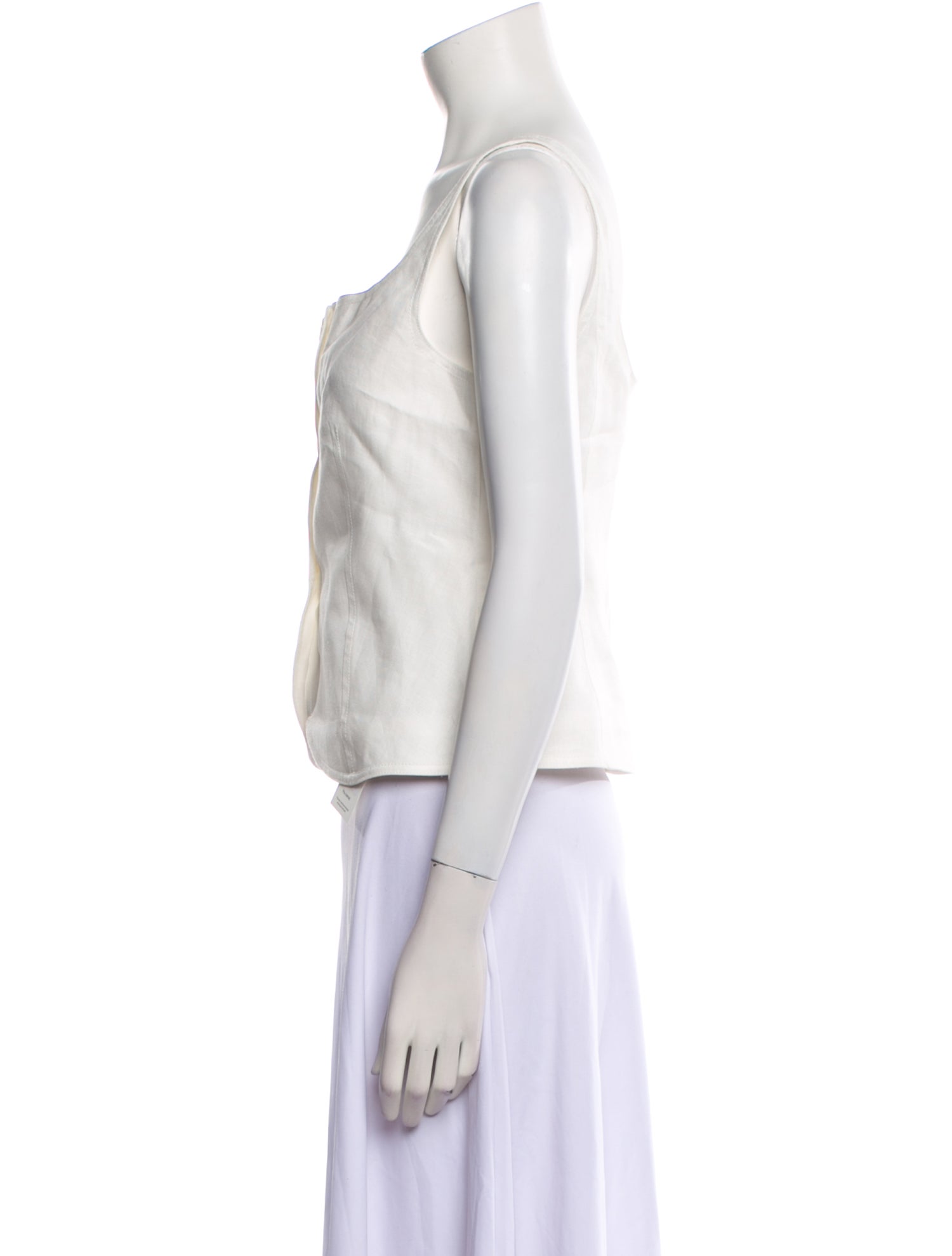 Alex Mill Linen Square Neckline Crop Top