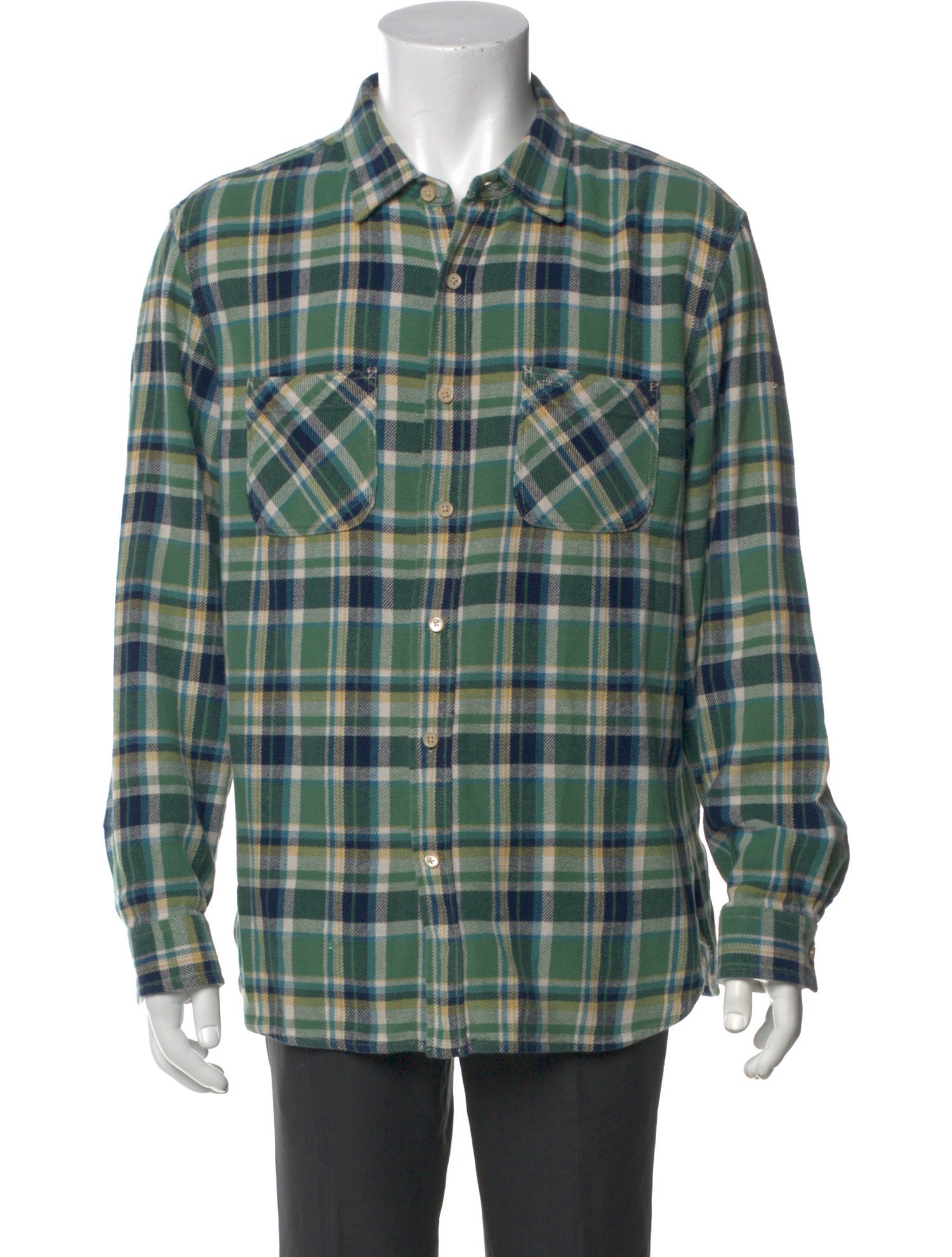 Alex Mill Plaid Print Long Sleeve Western Shirt