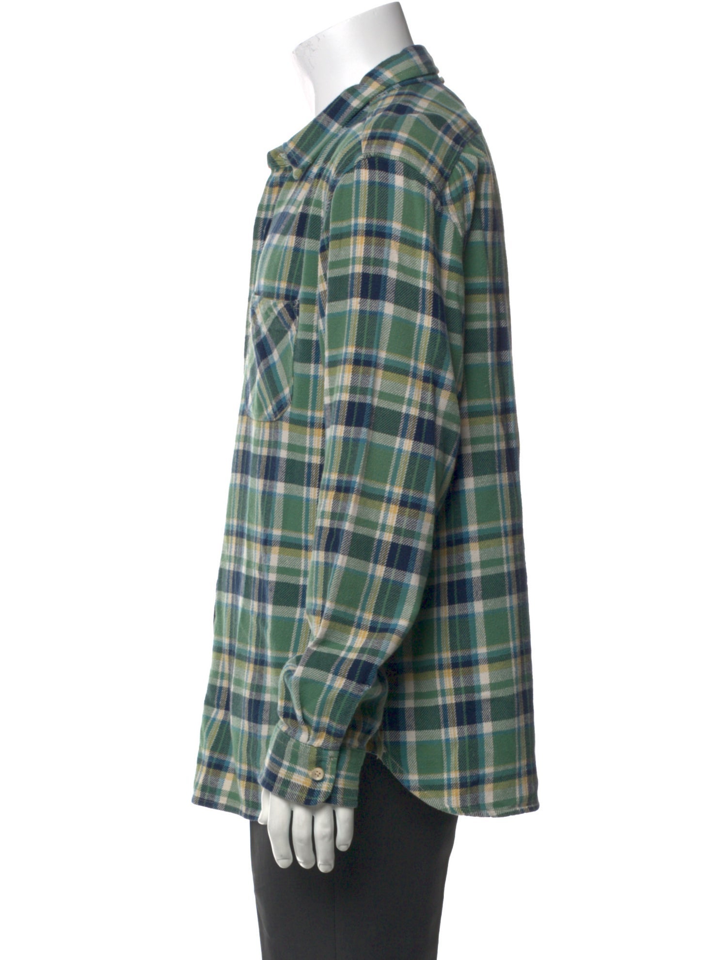 Alex Mill Plaid Print Long Sleeve Western Shirt