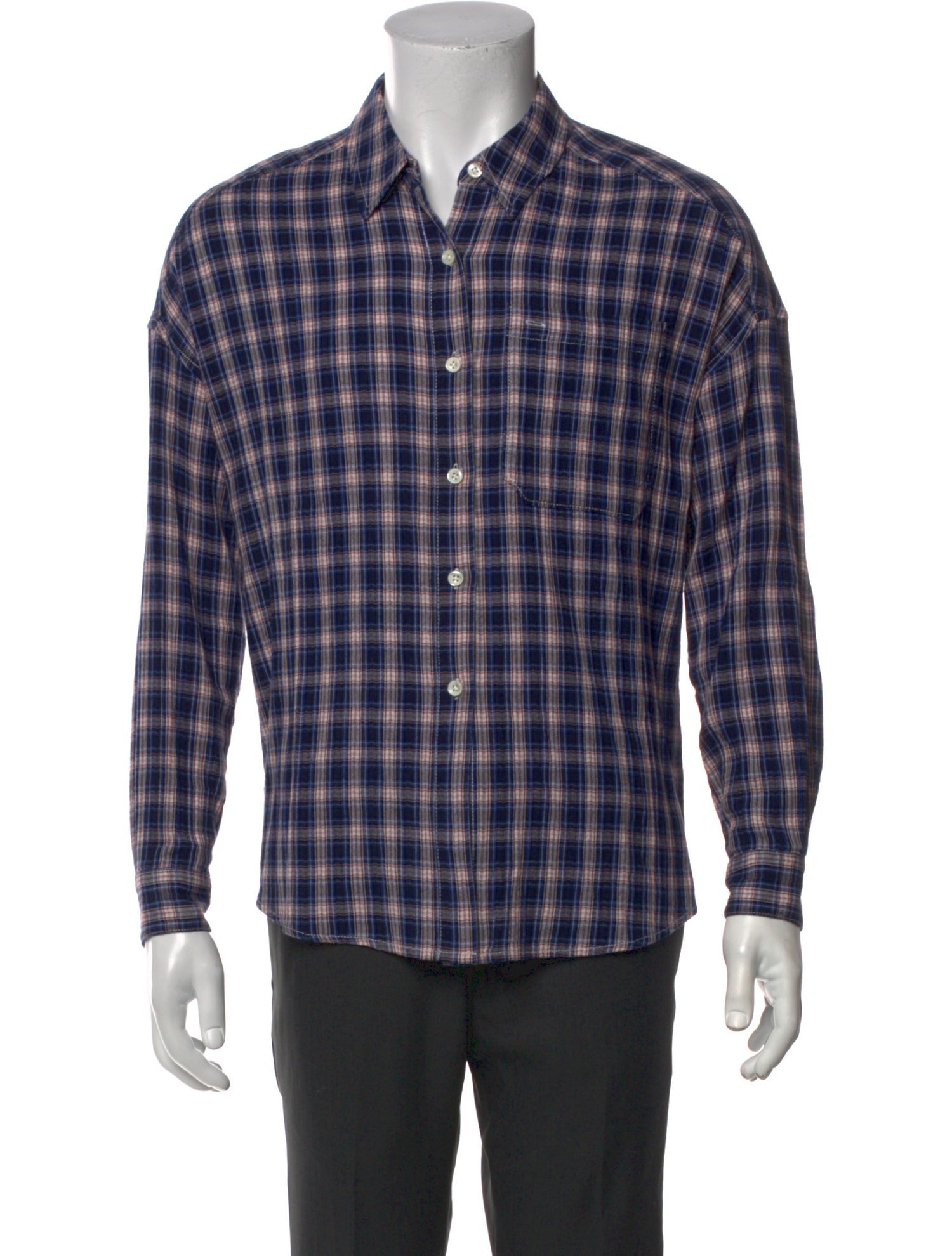 Alex Mill Plaid Print Long Sleeve Shirt