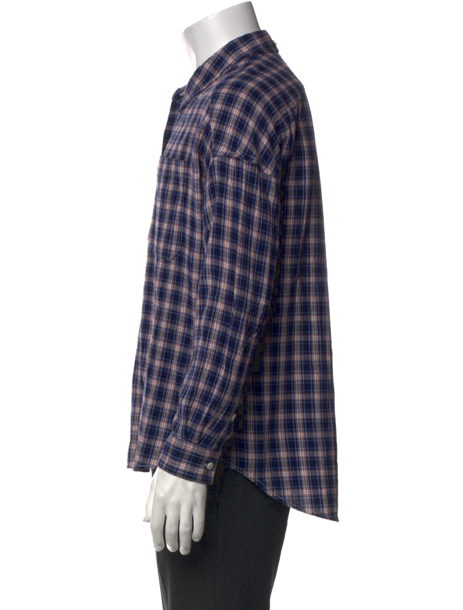 Alex Mill Plaid Print Long Sleeve Shirt