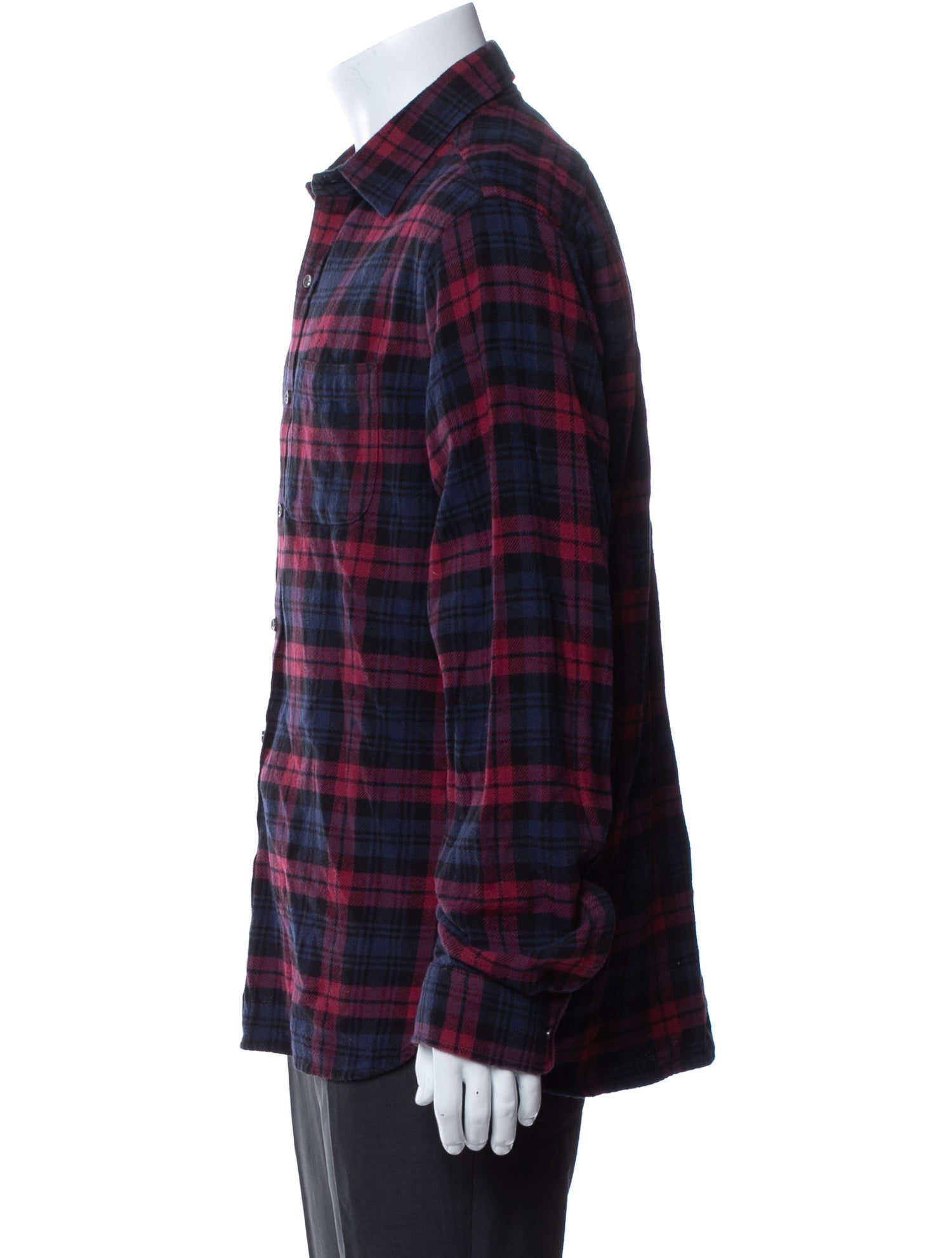 Alex Mill Plaid Print Long Sleeve Shirt