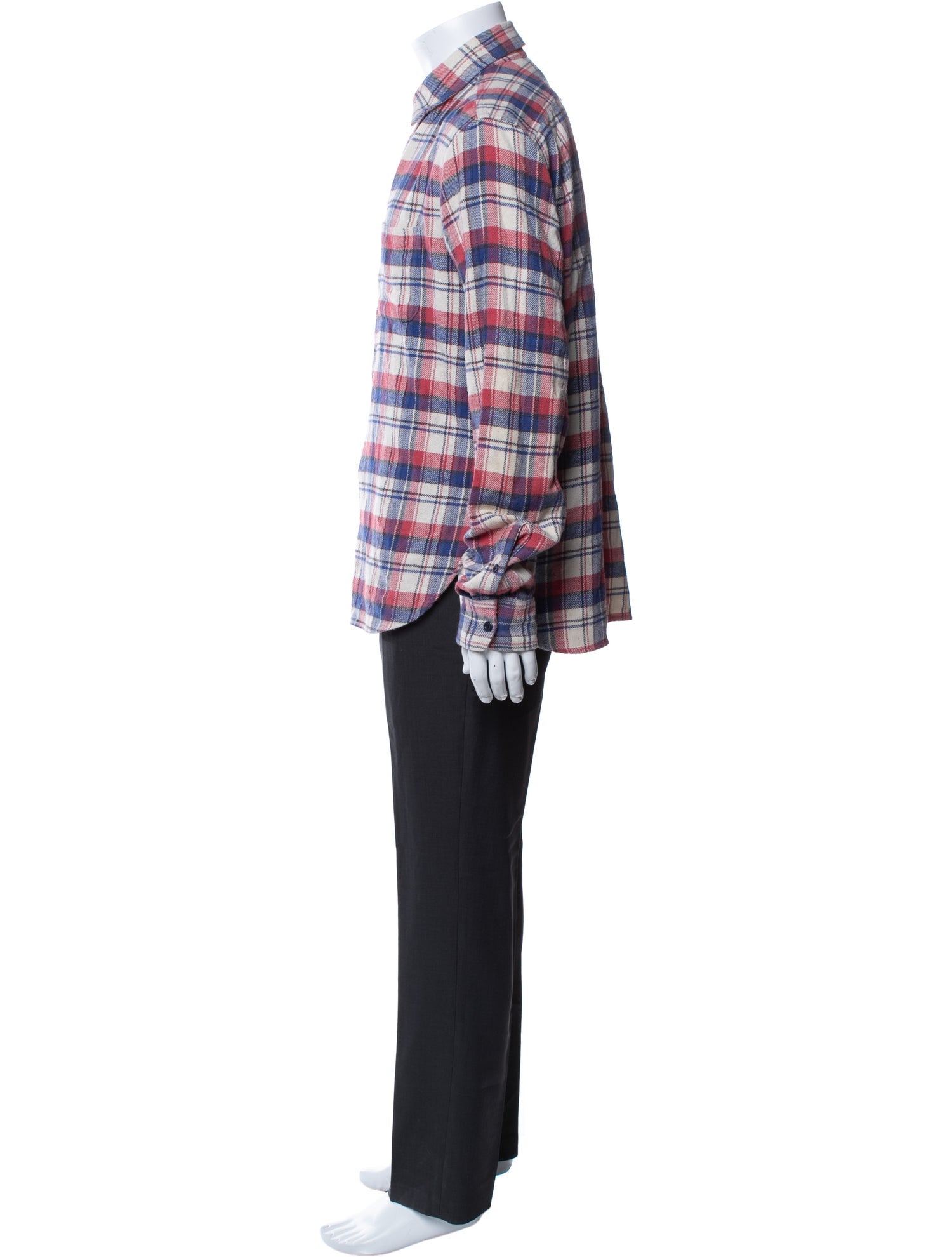 Alex Mill Plaid Print Long Sleeve Shirt