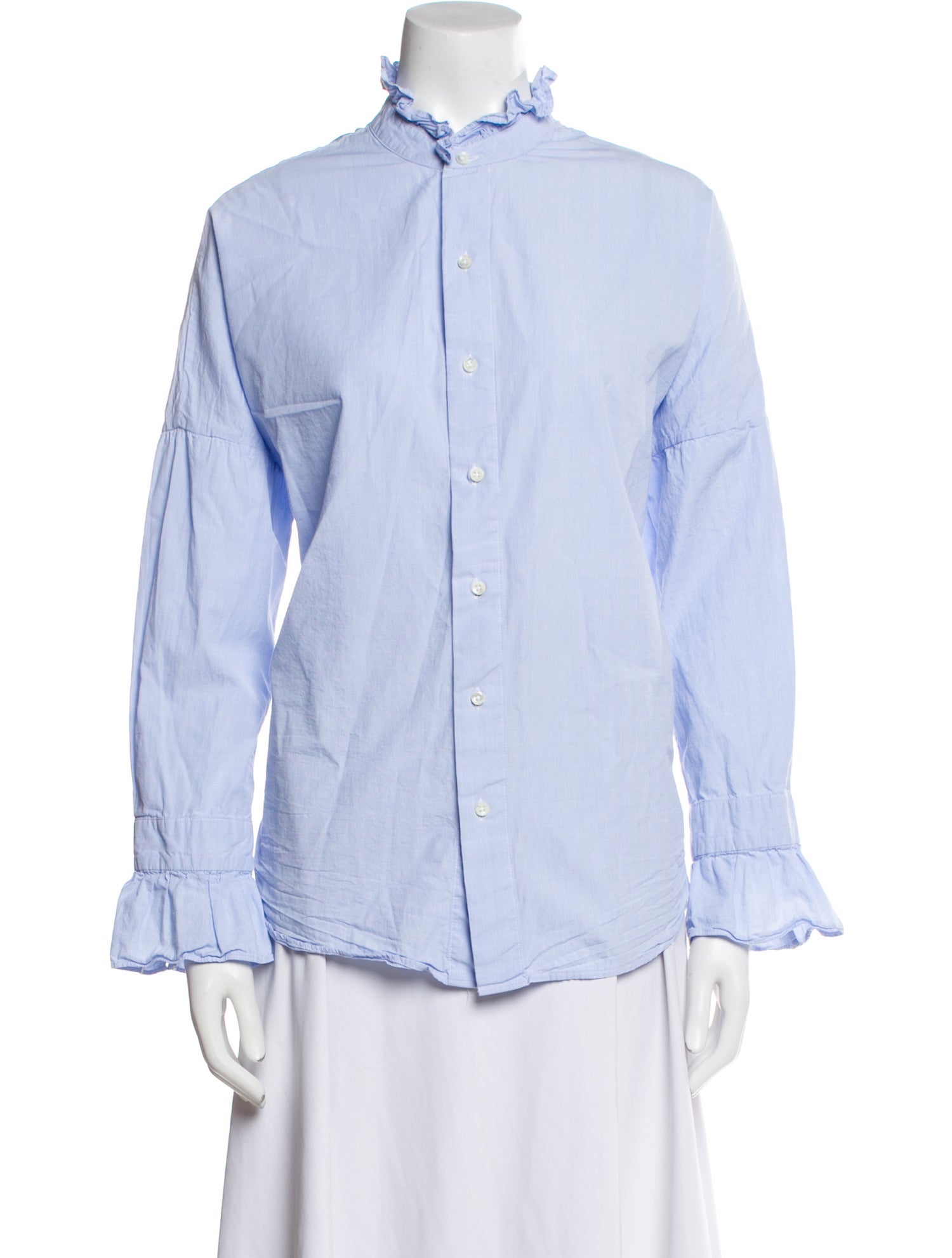 Alex Mill Mock Neck Long Sleeve Button-Up Top w/ Tags