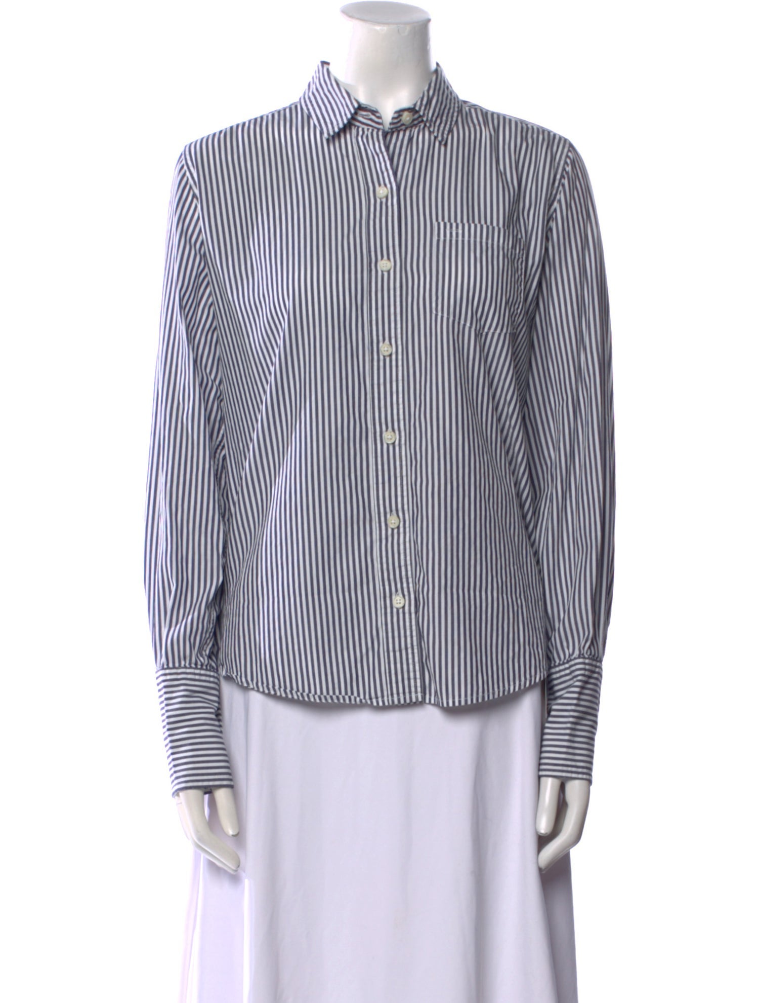 Alex Mill Striped Long Sleeve Button-Up Top