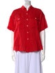 Alex Mill Linen Short Sleeve Button-Up Top