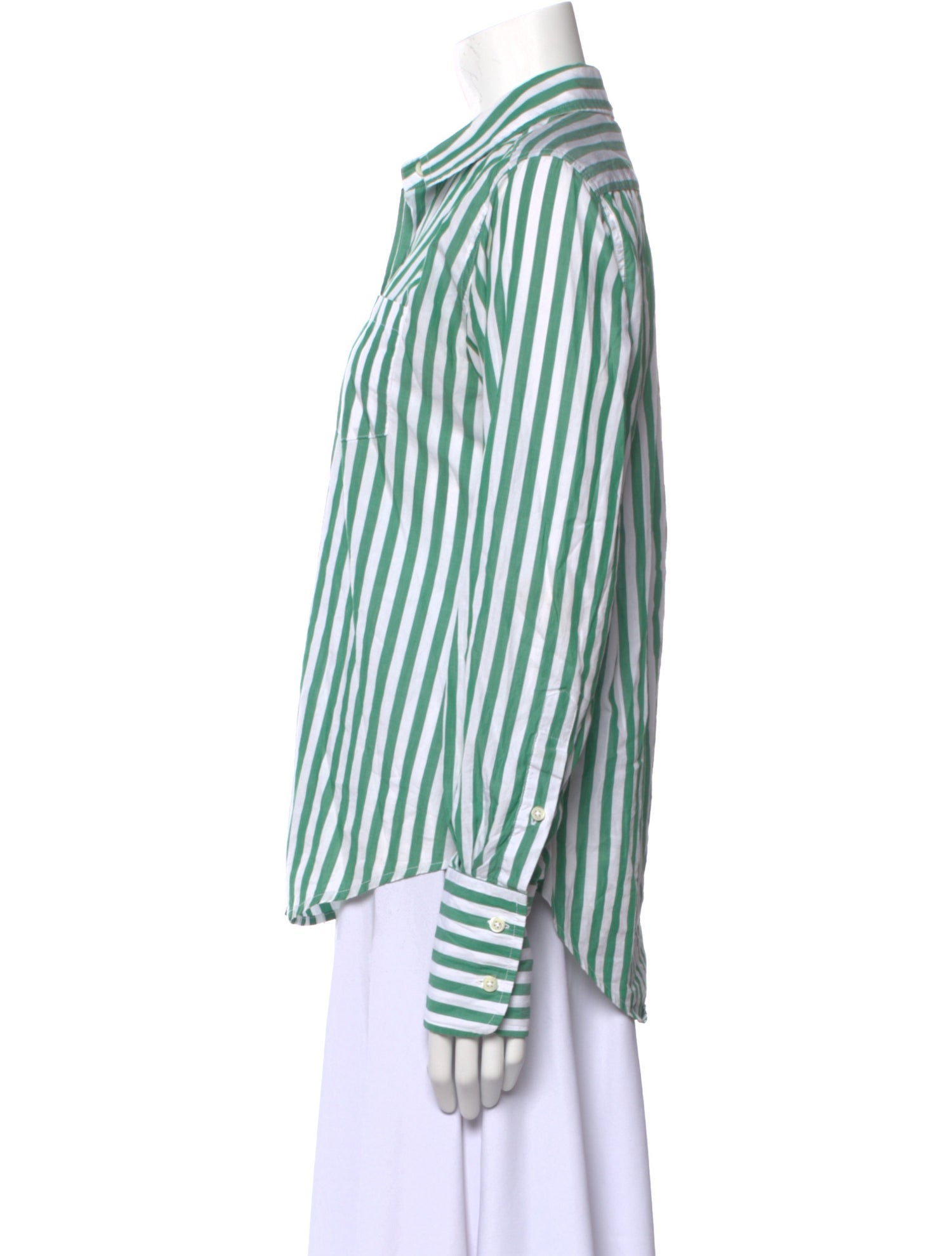 Alex Mill Striped Long Sleeve Button-Up Top