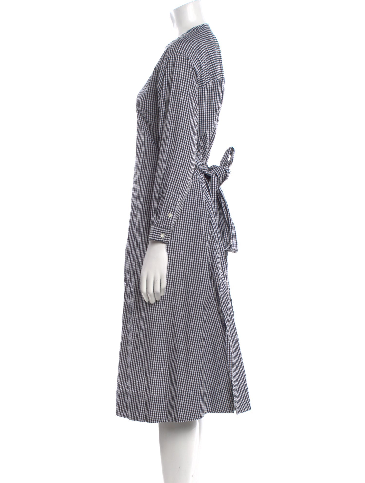 Alex Mill Plaid Print Midi Length Dress