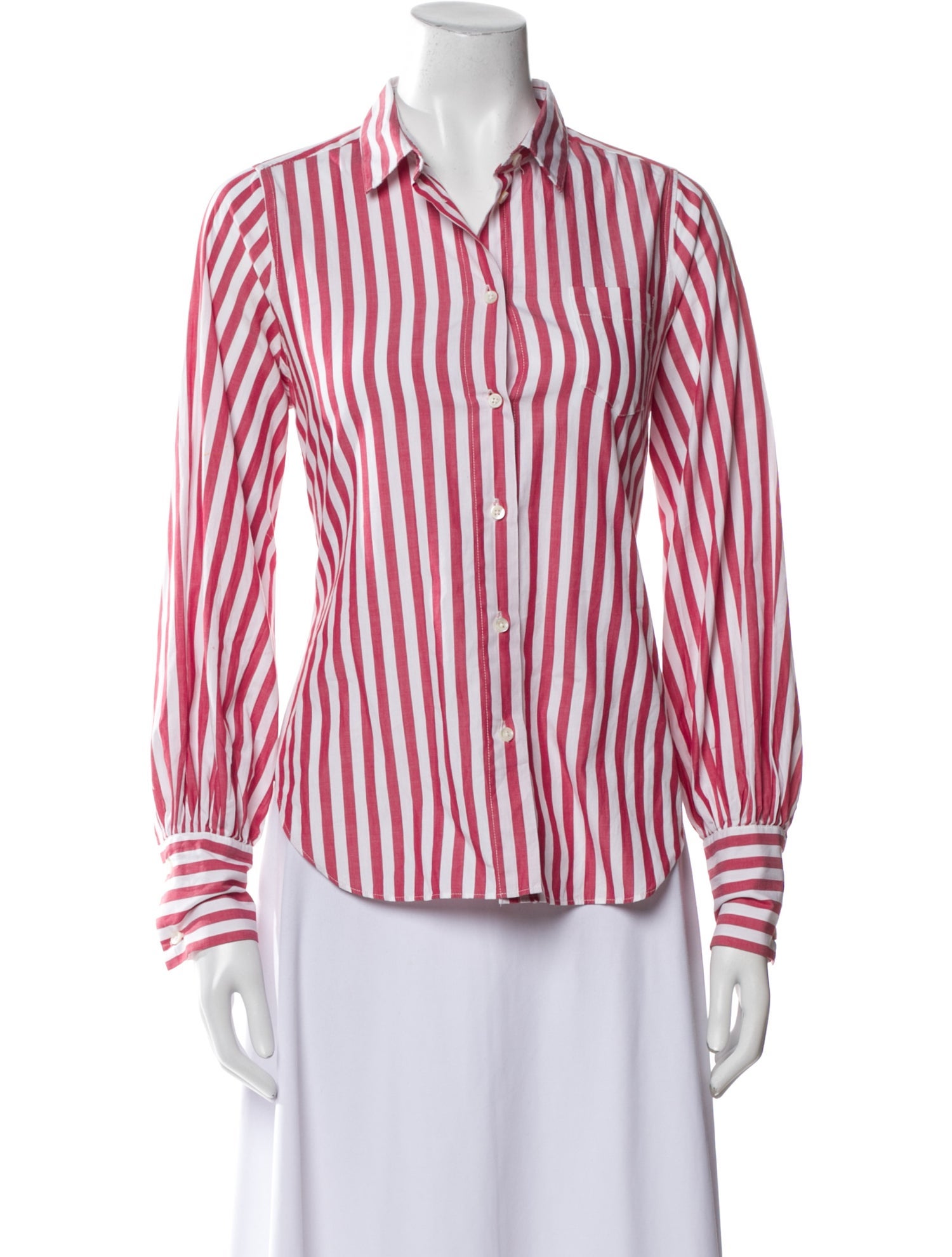 Alex Mill Striped Long Sleeve Button-Up Top