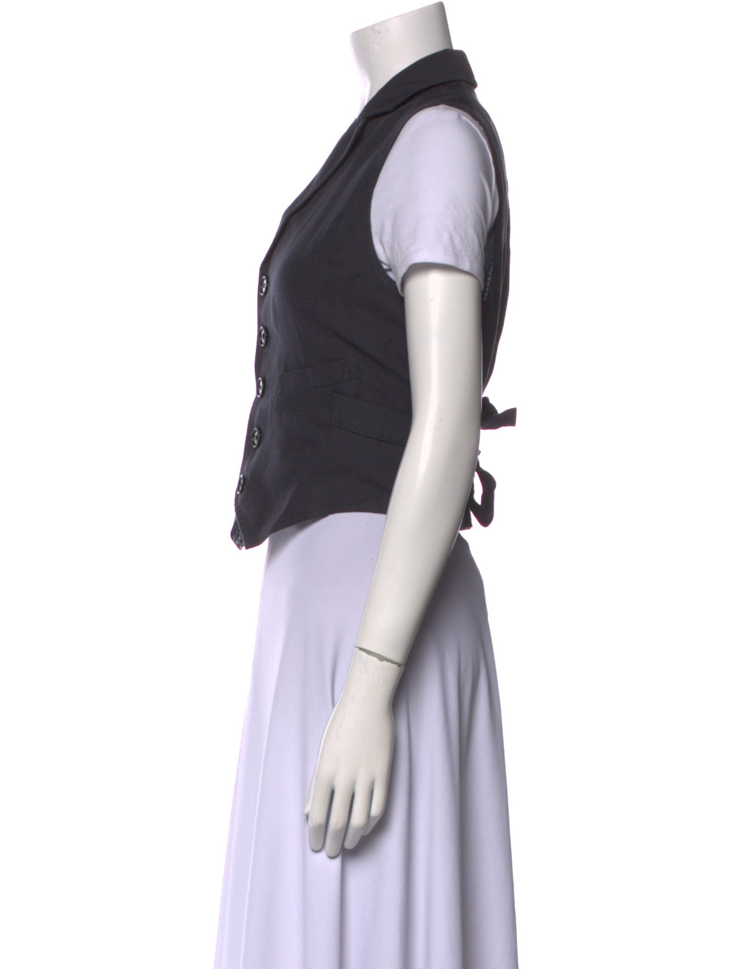 Alex Mill V-Neck Short Sleeve Crop Top