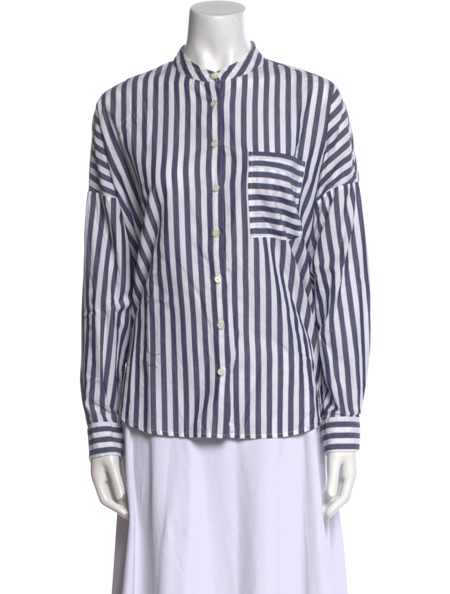 Alex Mill Striped Long Sleeve Button-Up Top