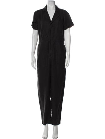 Alex Mill Linen V-Neck Jumpsuit