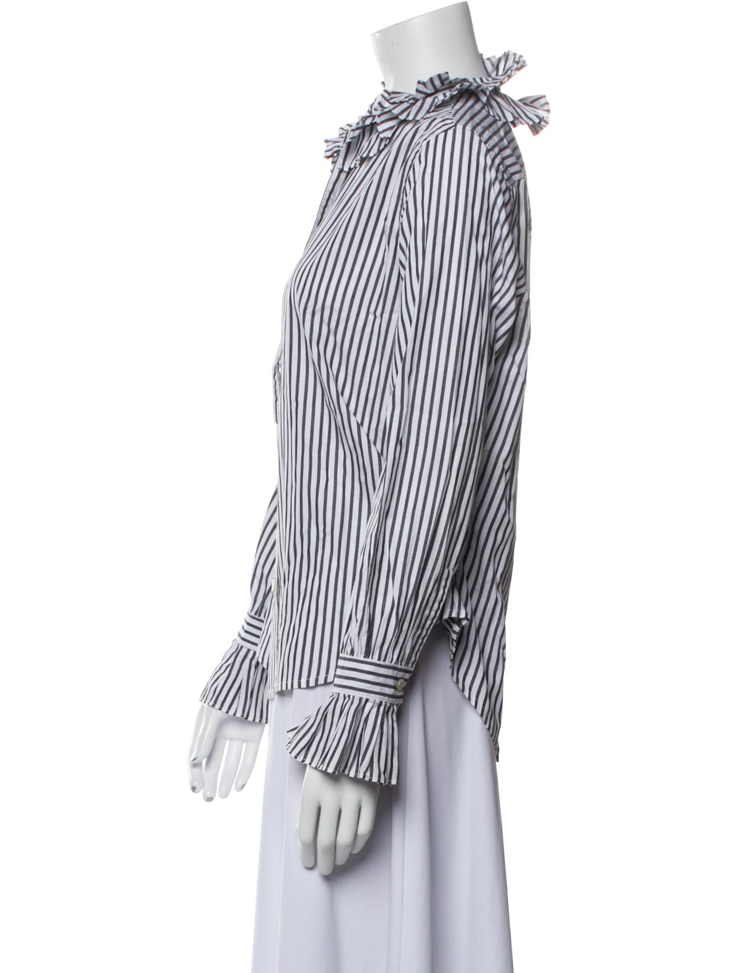 Alex Mill Striped Long Sleeve Button-Up Top
