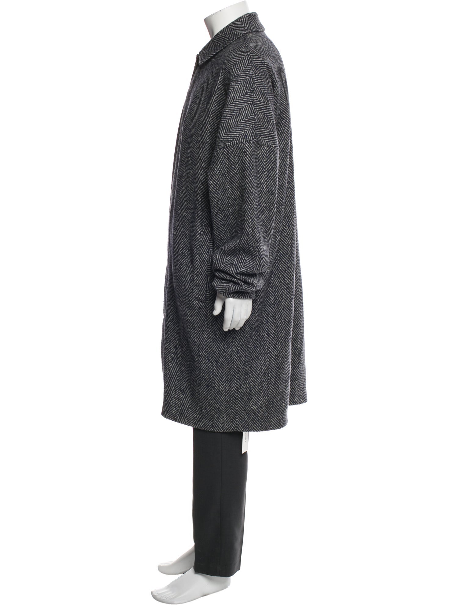 Alex Mill Wool Striped Overcoat