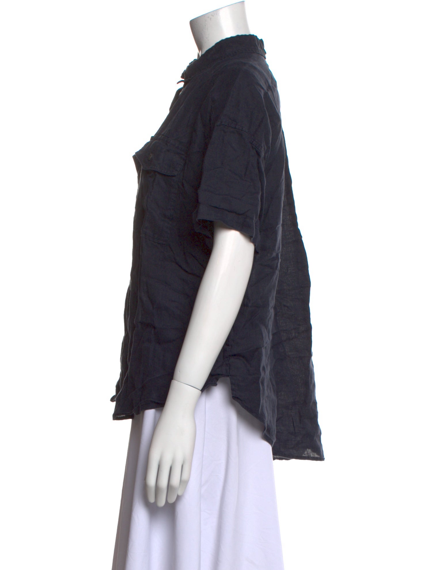 Alex Mill Linen Short Sleeve Button-Up Top