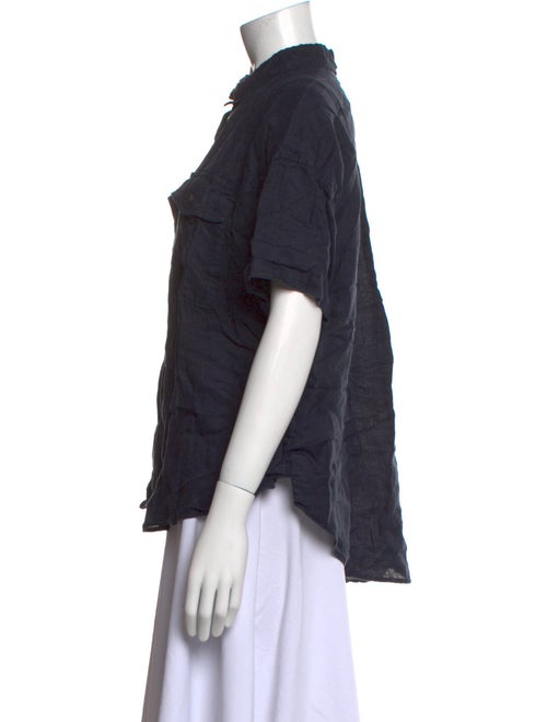 Alex Mill Linen Short Sleeve Button-Up Top