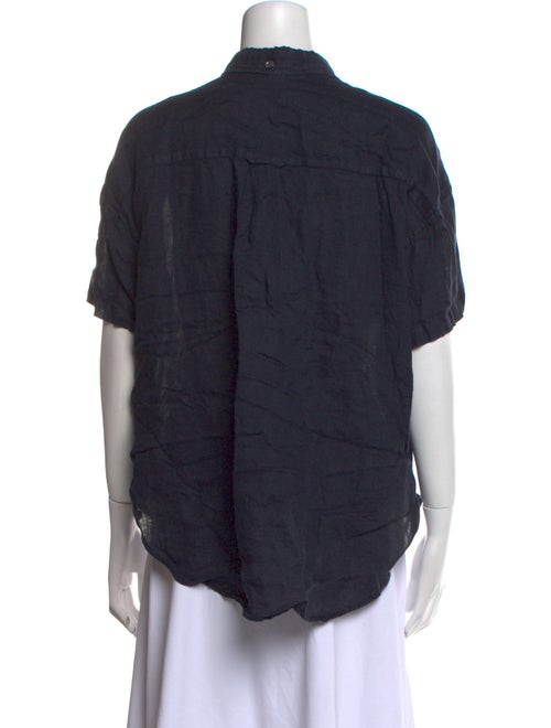 Alex Mill Linen Short Sleeve Button-Up Top