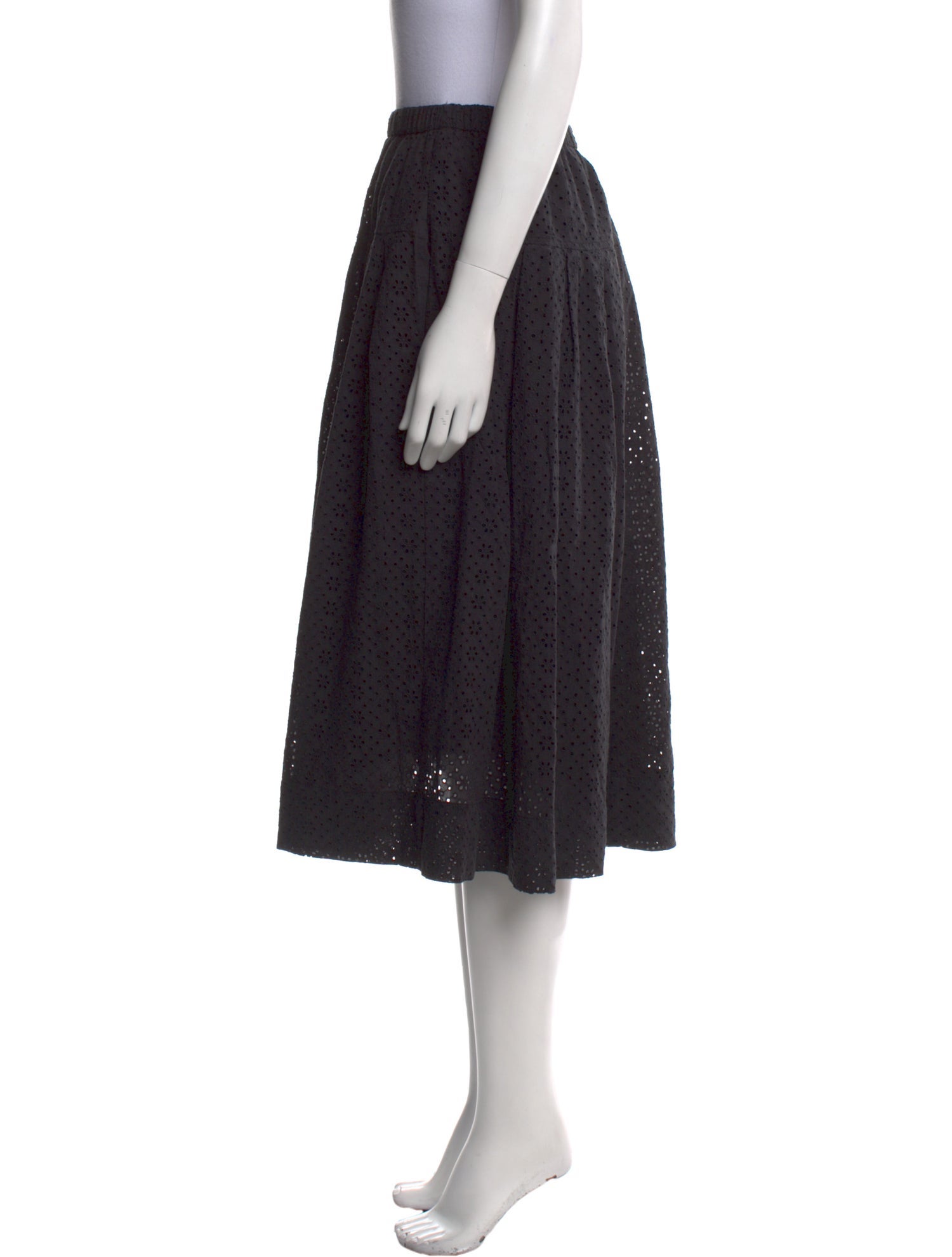 Alex Mill Eyelet Trim Knee-Length Skirt