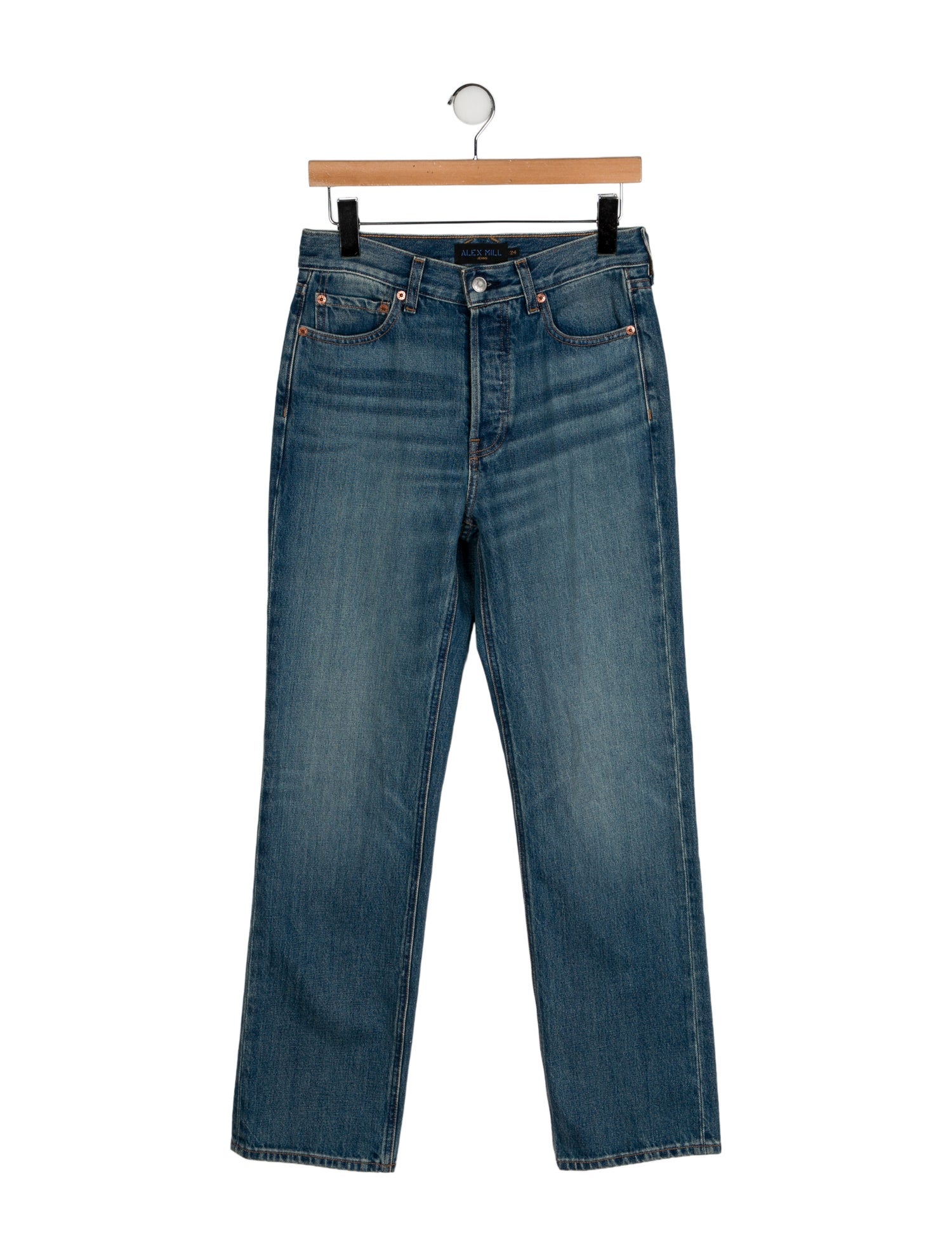 Alex Mill High-Rise Straight Leg Jeans
