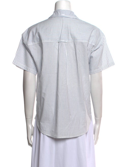 Alex Mill Striped Short Sleeve Button-Up Top