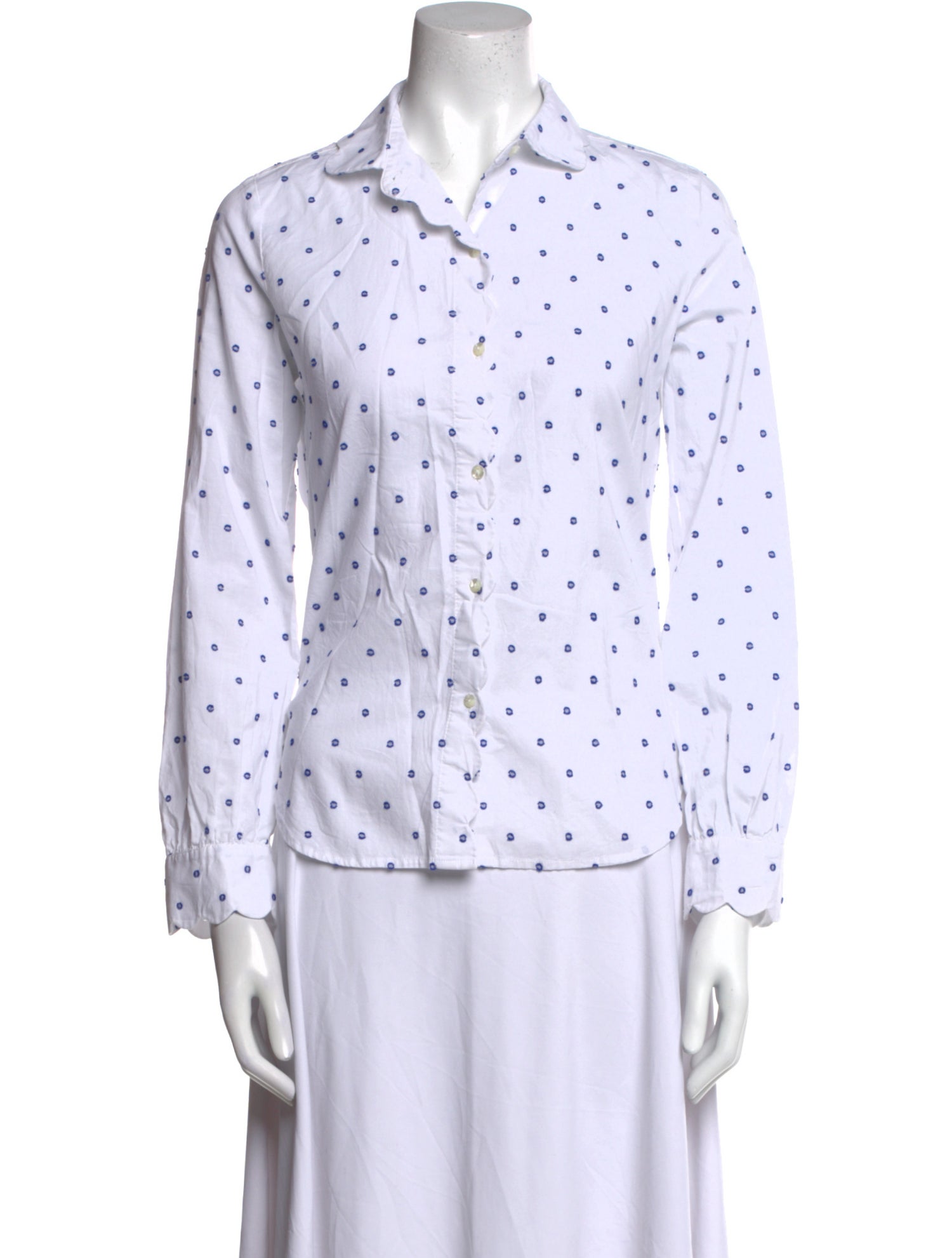 Alex Mill Printed Long Sleeve Button-Up Top
