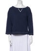 Alex Mill Bateau Neckline Three-Quarter Sleeve Sweatshirt
