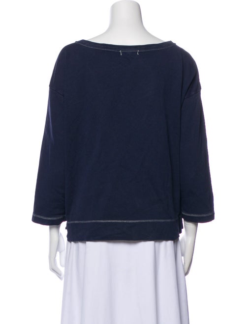 Alex Mill Bateau Neckline Three-Quarter Sleeve Sweatshirt