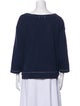 Alex Mill Bateau Neckline Three-Quarter Sleeve Sweatshirt