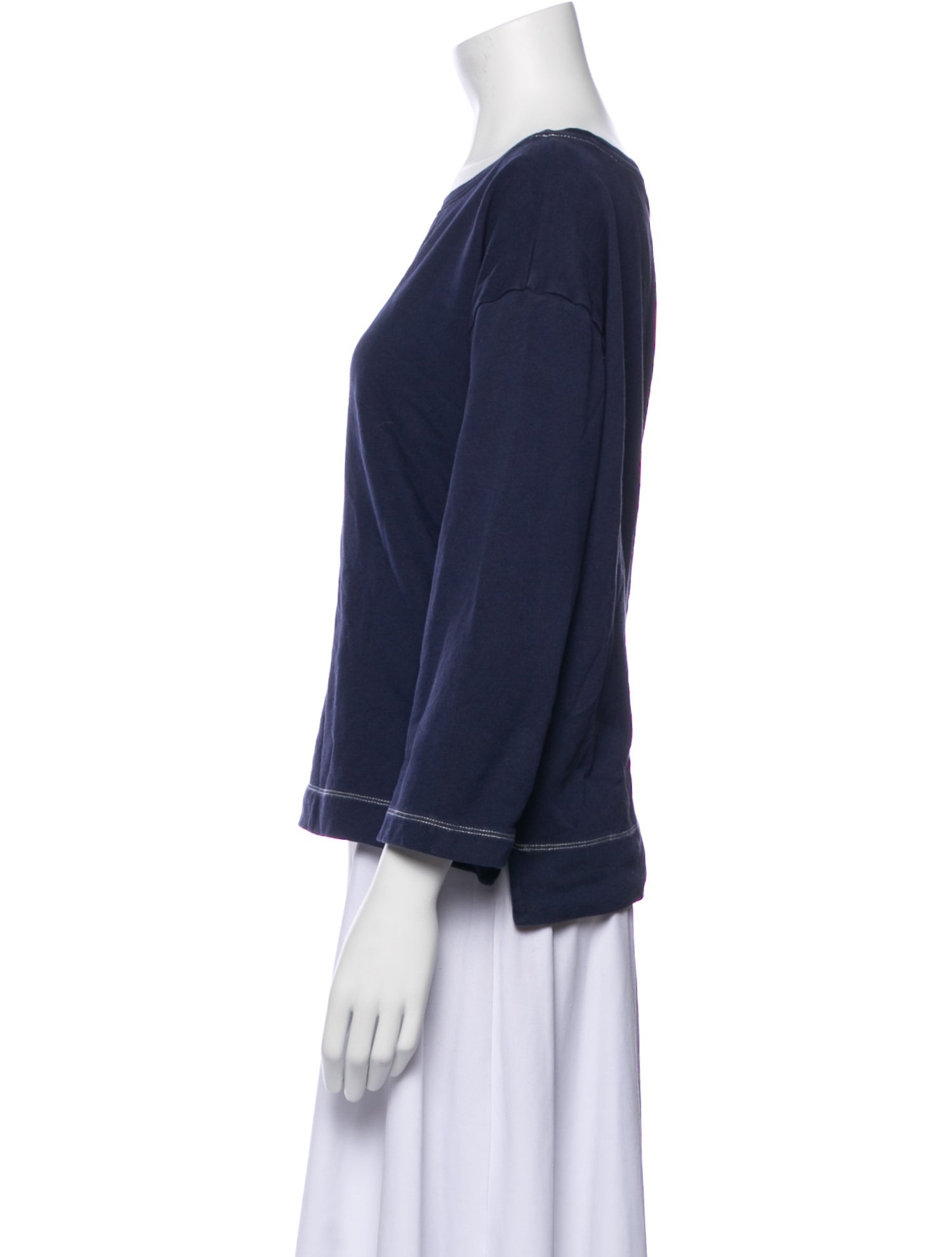 Alex Mill Bateau Neckline Three-Quarter Sleeve Sweatshirt