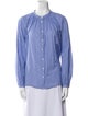 Alex Mill Mock Neck Long Sleeve Button-Up Top