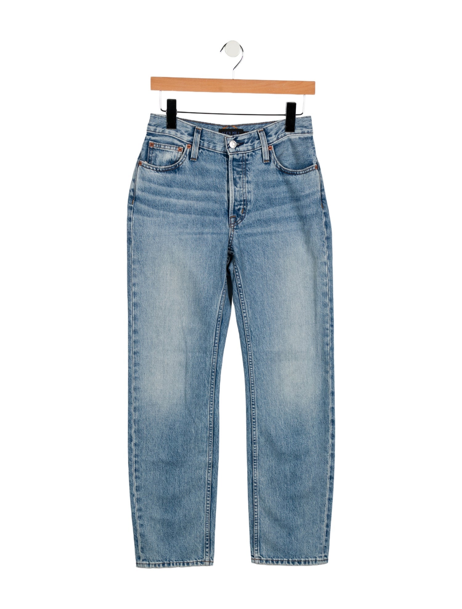 Alex Mill Low-Rise Straight Leg Jeans