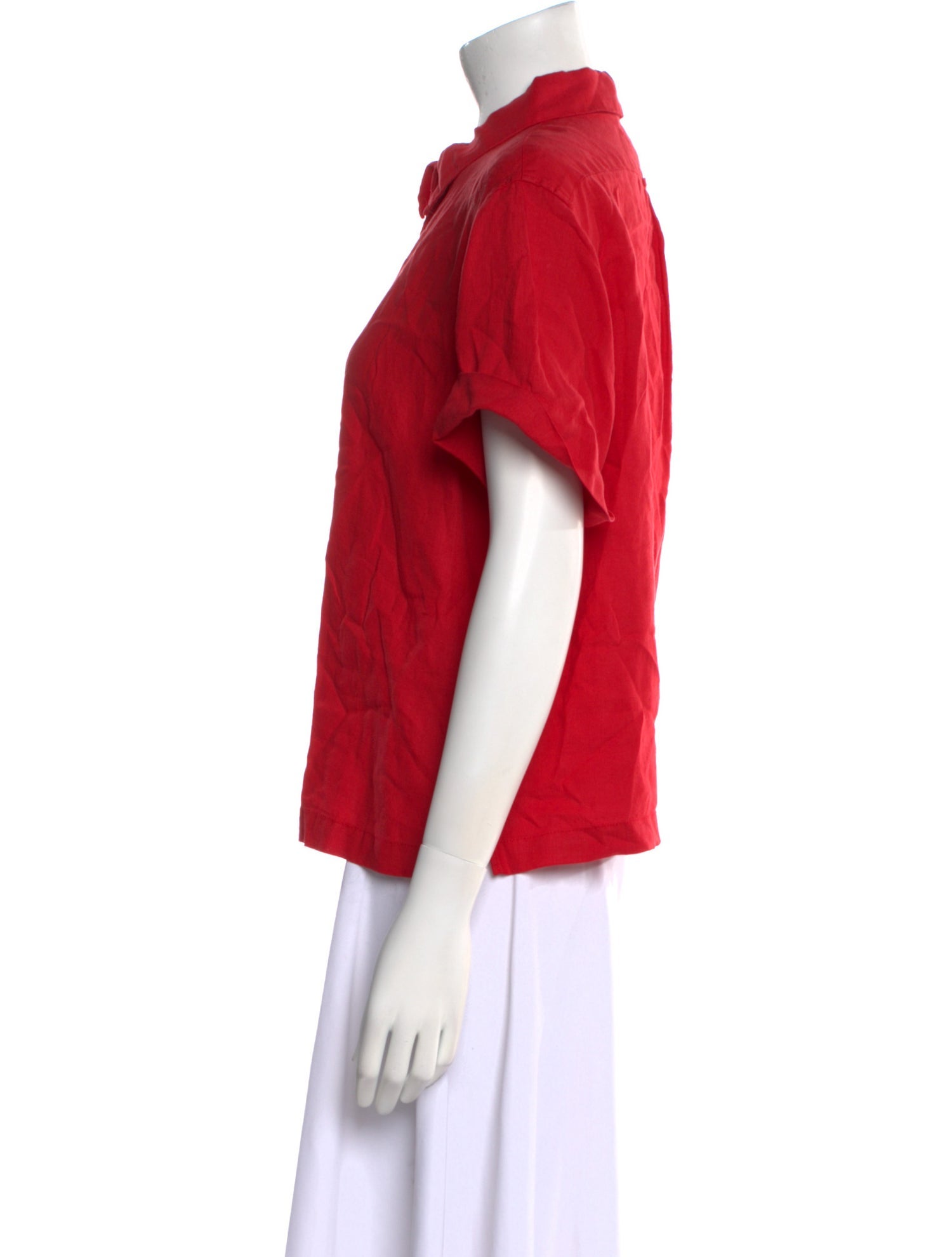 Alex Mill Linen Short Sleeve Button-Up Top