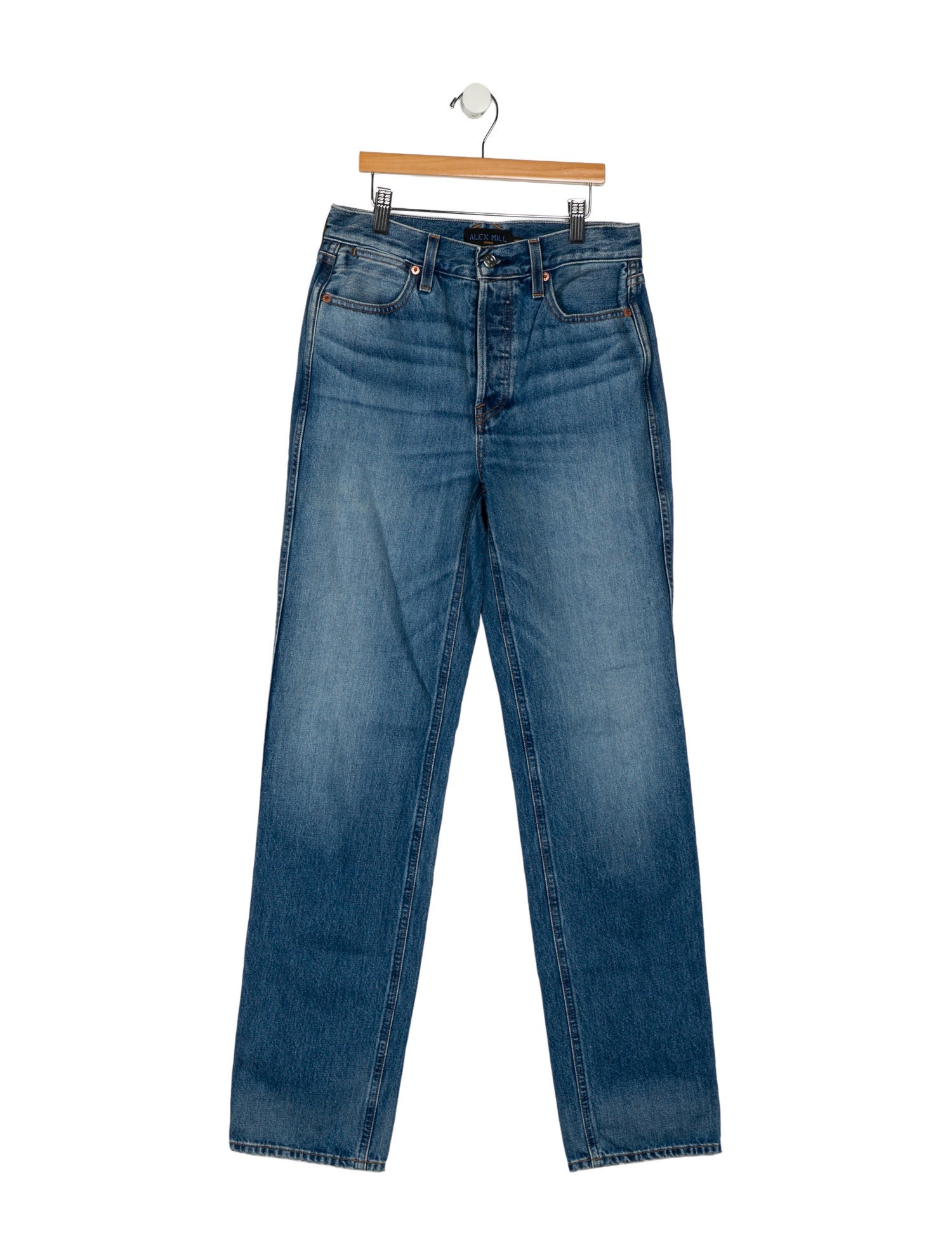 Alex Mill Mid-Rise Straight Leg Jeans