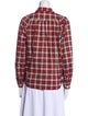 Alex Mill Plaid Print Long Sleeve Button-Up Top