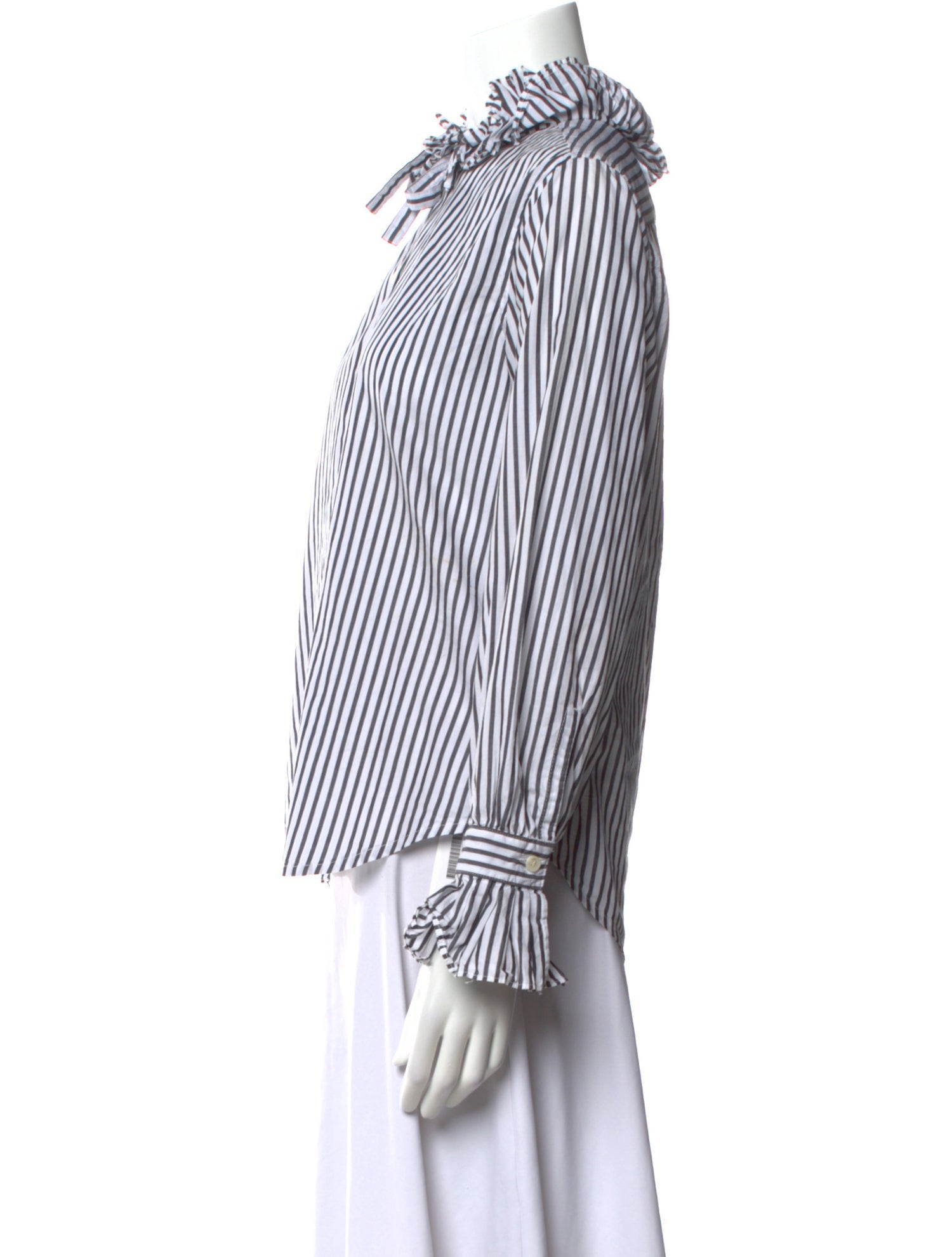 Alex Mill Striped Long Sleeve Button-Up Top