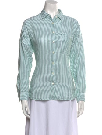 Alex Mill Striped Long Sleeve Button-Up Top
