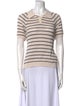 Alex Mill Striped V-Neck Polo