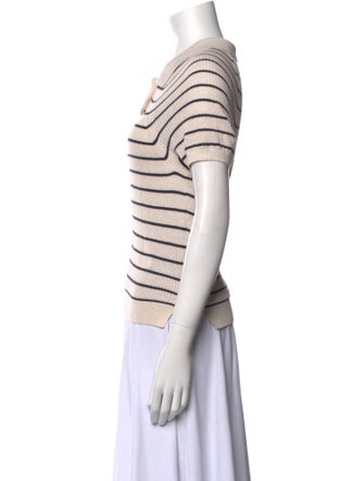 Alex Mill Striped V-Neck Polo