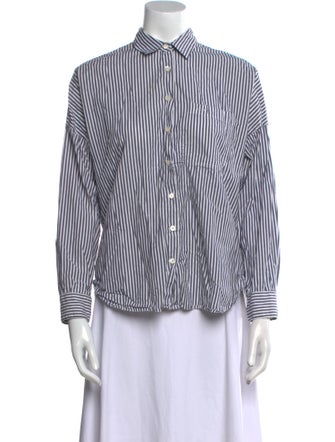 Alex Mill Striped Long Sleeve Button-Up Top