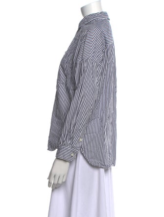 Alex Mill Striped Long Sleeve Button-Up Top