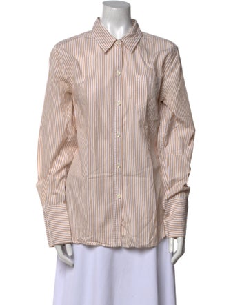 Alex Mill Striped Long Sleeve Button-Up Top