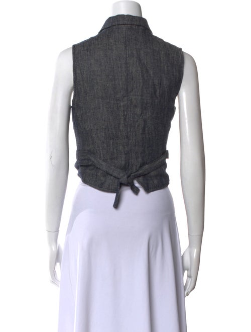 Alex Mill Linen Sleeveless Crop Top