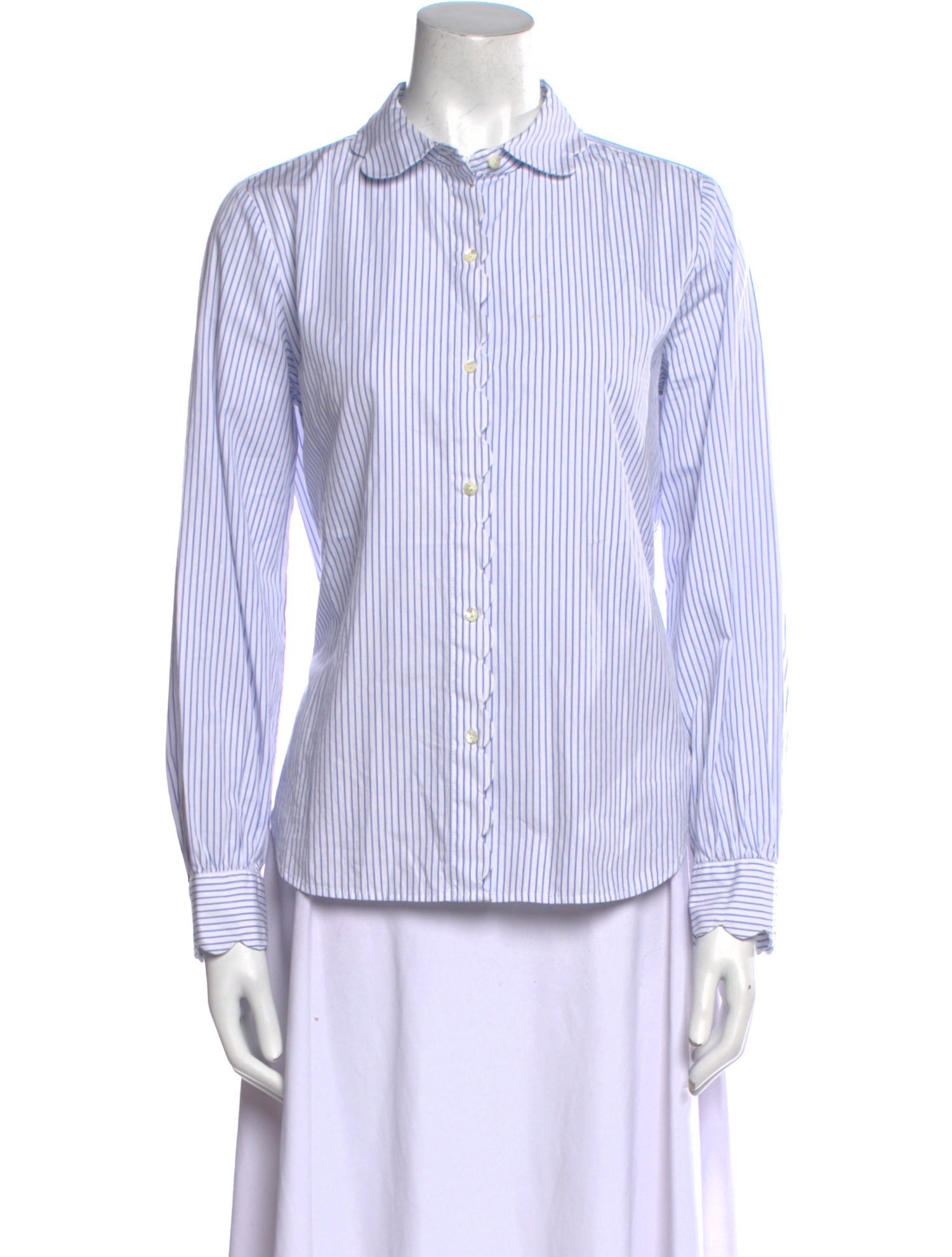 Alex Mill Striped Long Sleeve Button-Up Top