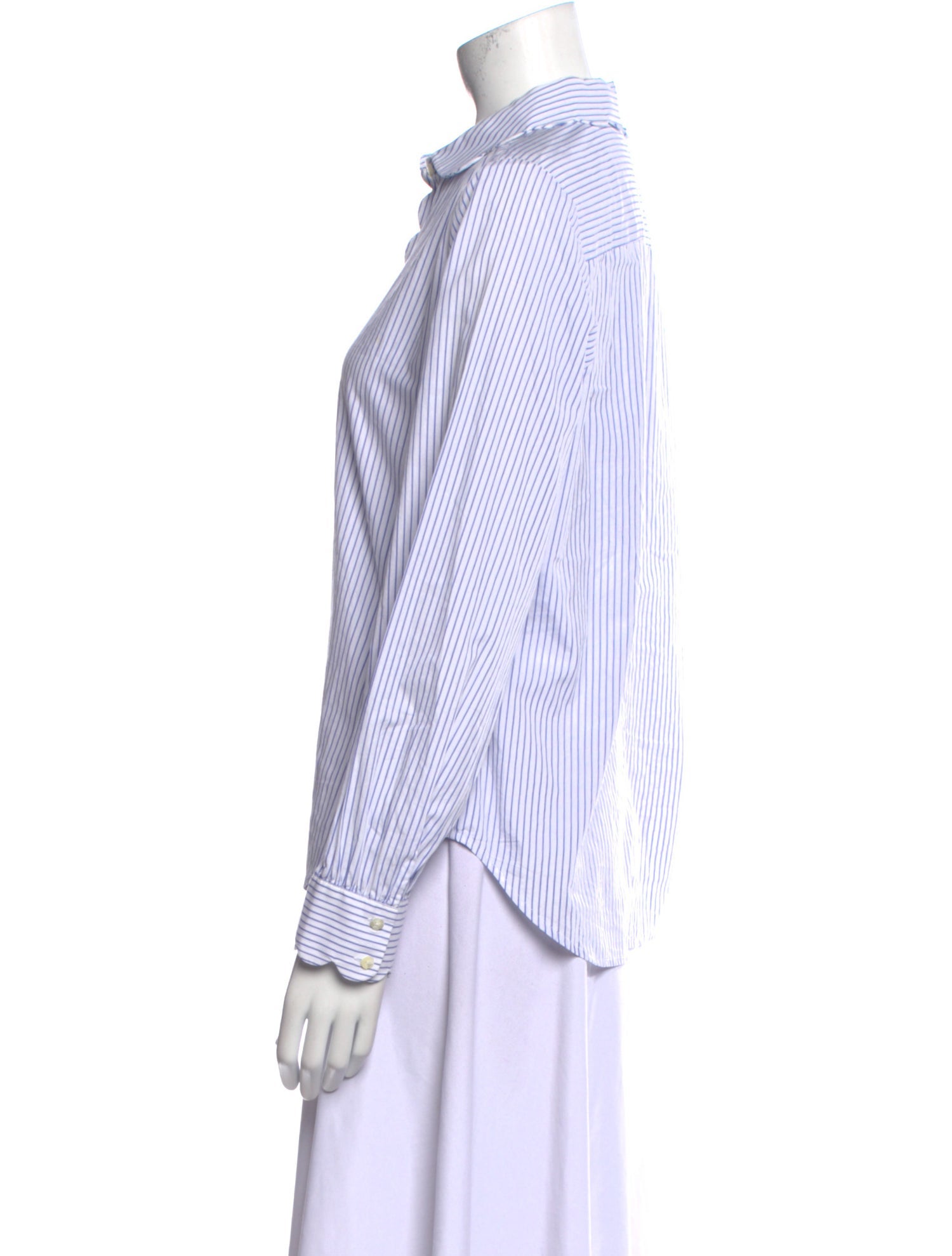 Alex Mill Striped Long Sleeve Button-Up Top