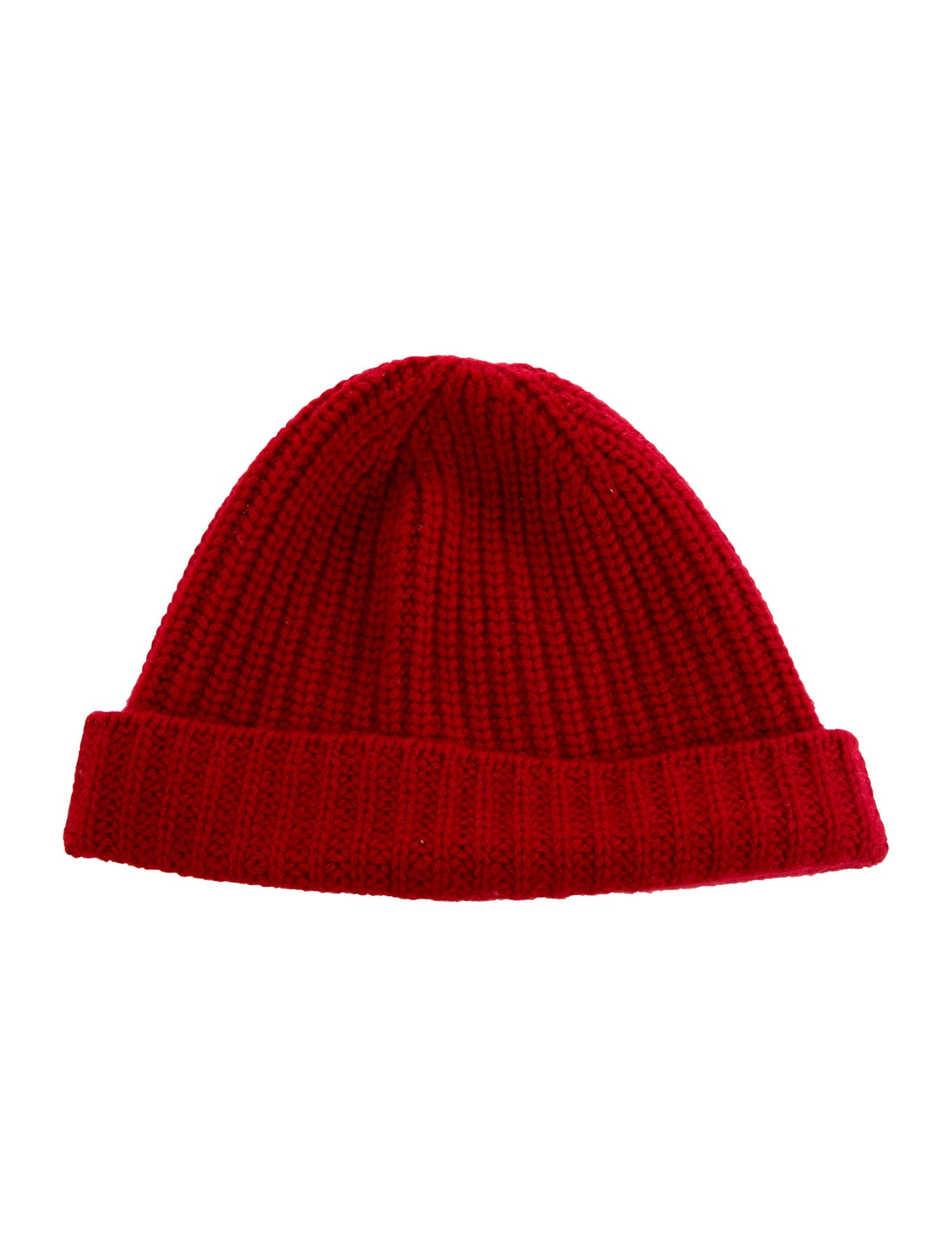 Alex Mill Red Cashmere Knitted Beanie