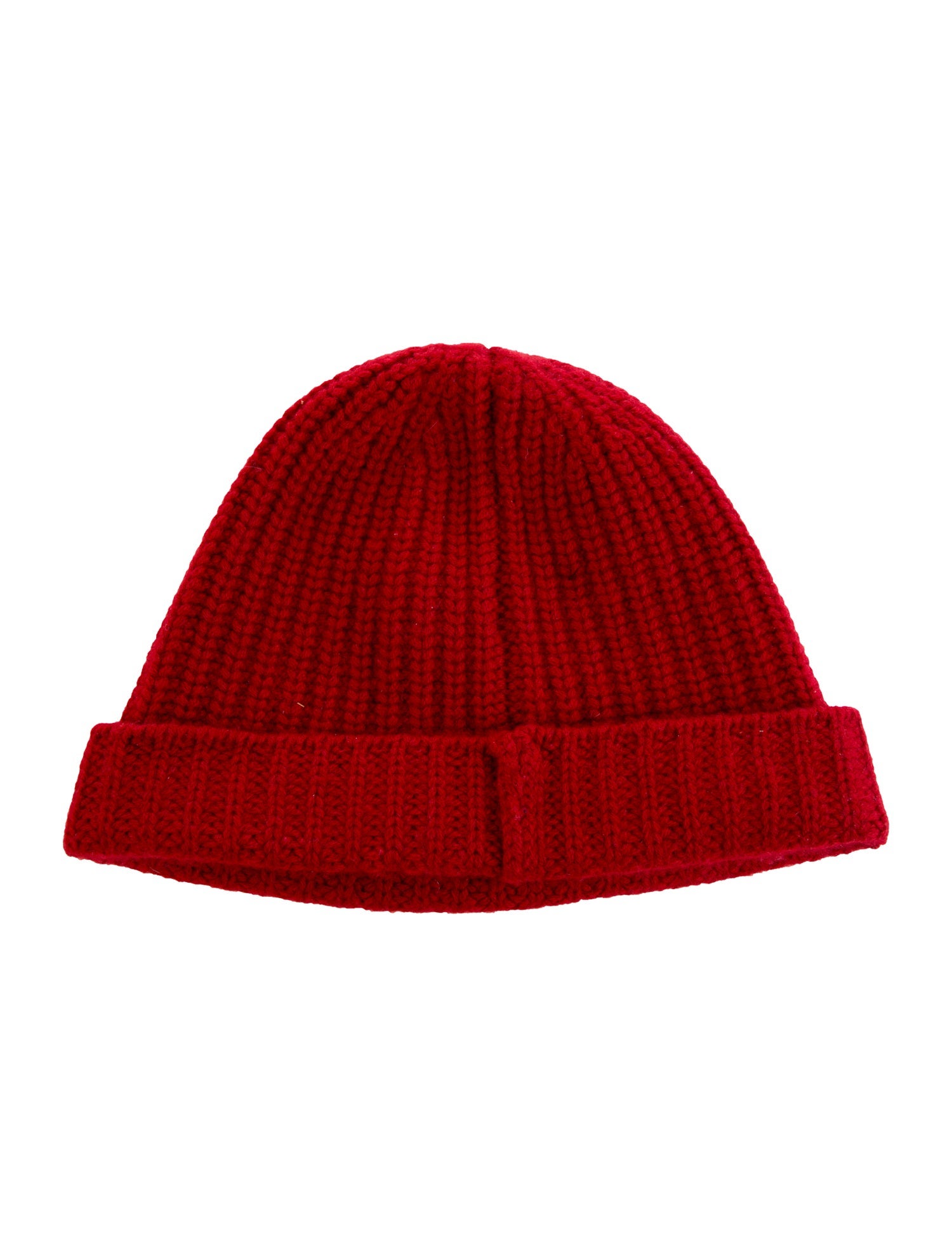 Alex Mill Red Cashmere Knitted Beanie