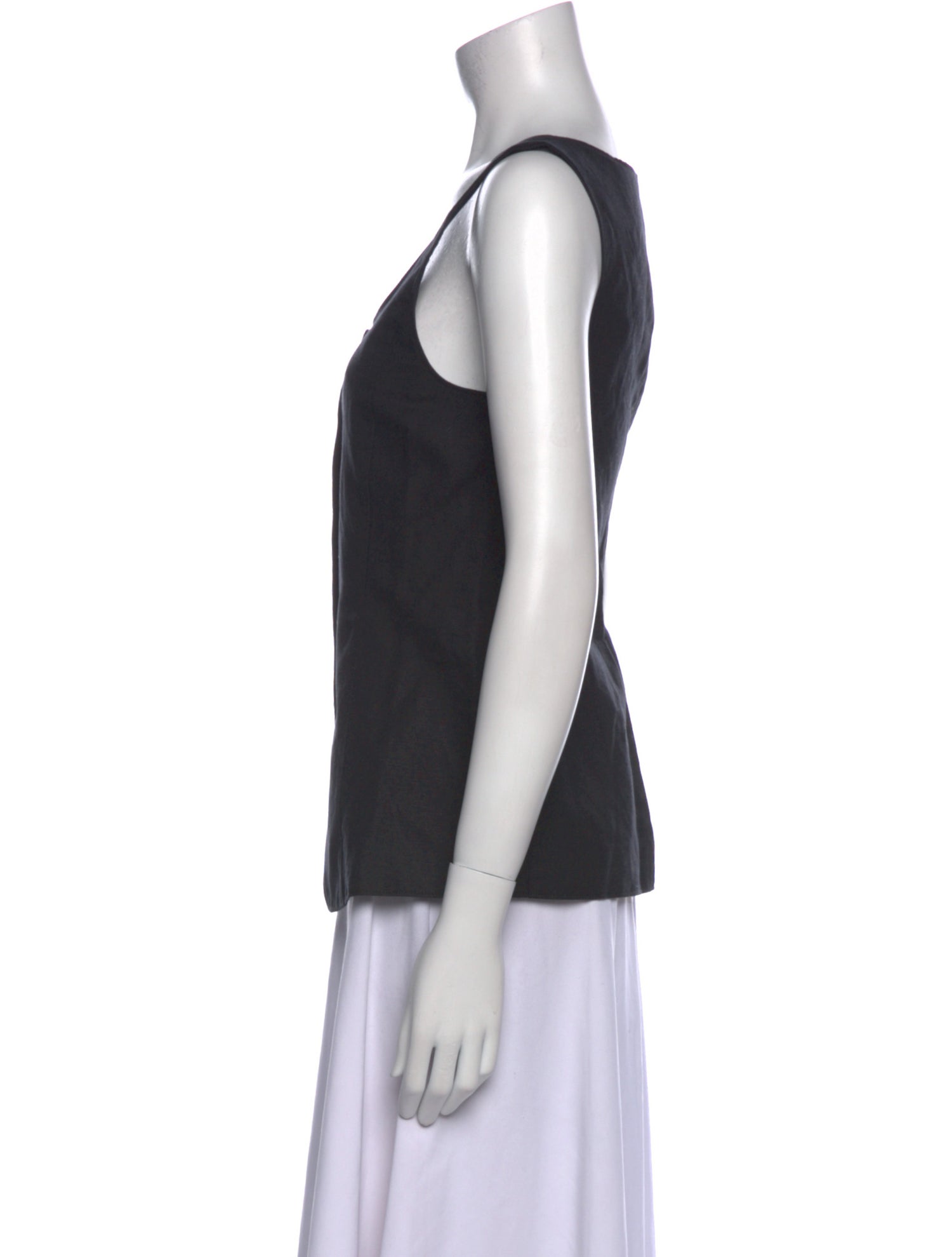 Alex Mill Linen Scoop Neck Top