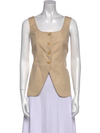Alex Mill Linen Square Neckline Top