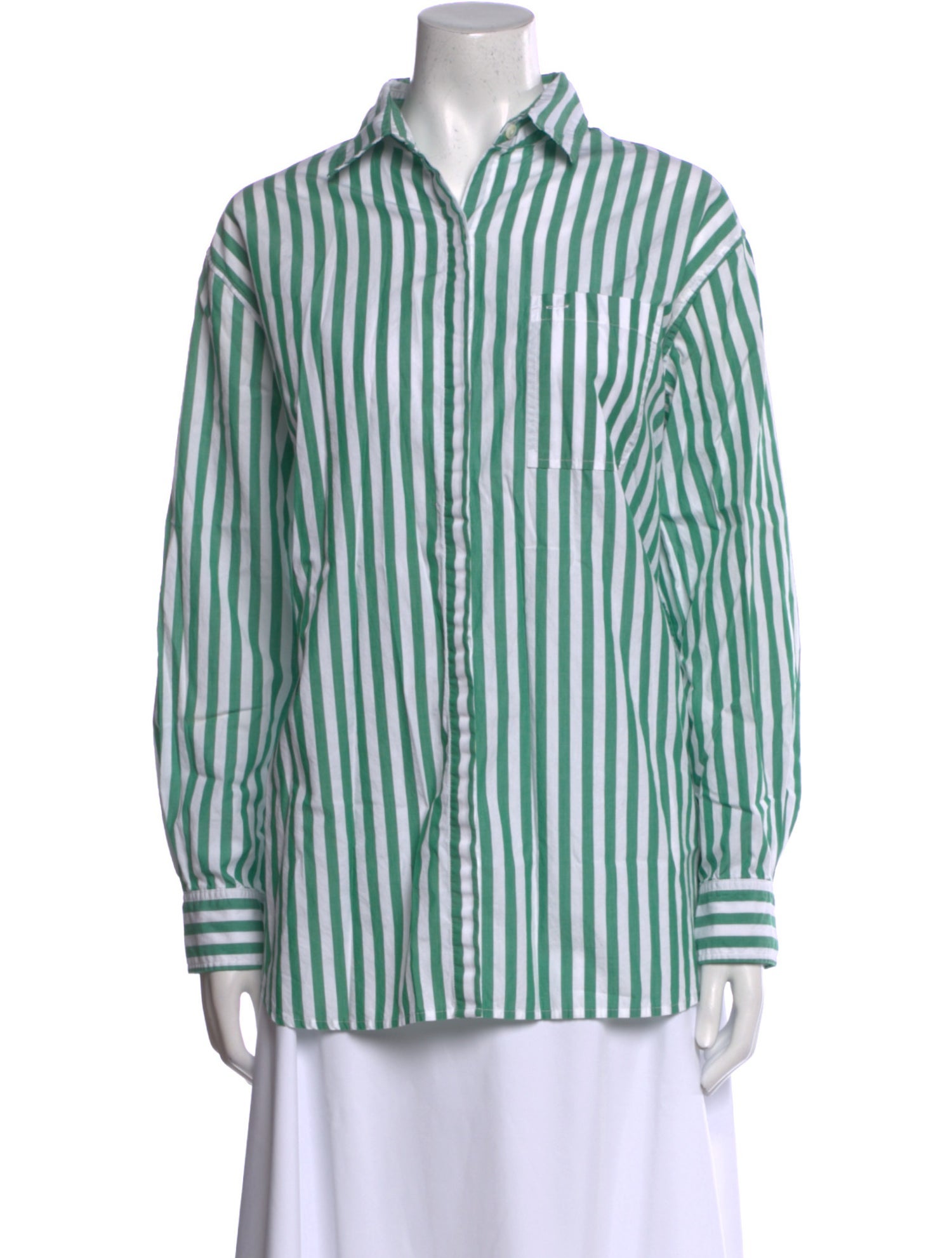 Alex Mill Striped Long Sleeve Button-Up Top